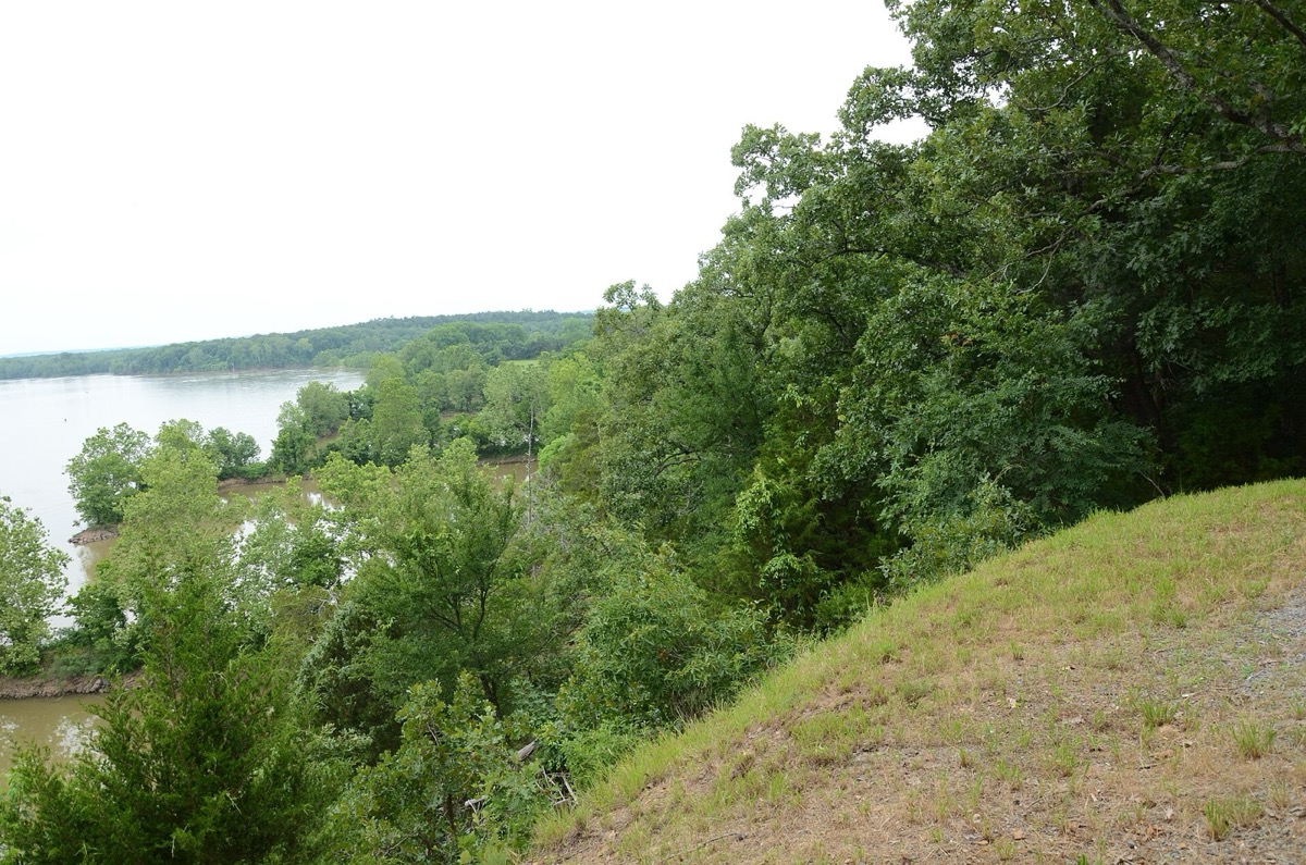 Looking over the water from Cadron Settlement Park